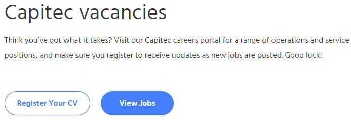 Capitec Bank Jobs