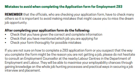 How To Fill Z83 FORM