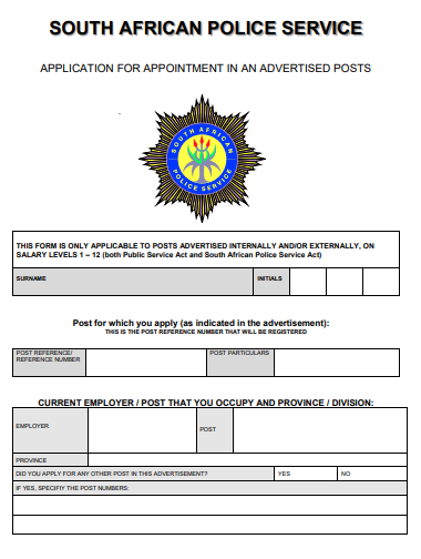 SAPS Vacancies