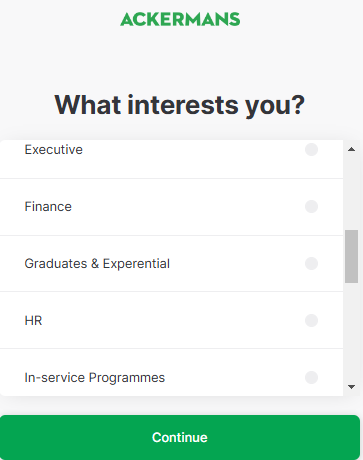 Screenshot 77 Available Vacancies at Ackermans