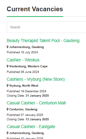 Screenshot 2025 01 13T125412.401 Dis-Chem New Cashiers And Casual Worker