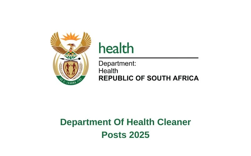 Department Of Health Cleaner Posts 2025