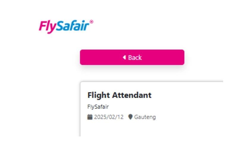 Flight Attendants Job Vacancy – Grade 12 Required