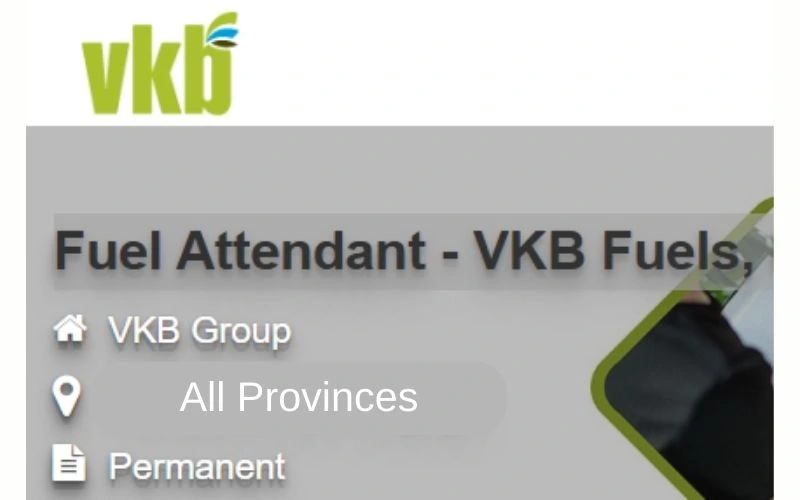 Fuel Attendant Job Vacancy X10 – VKB Fuels