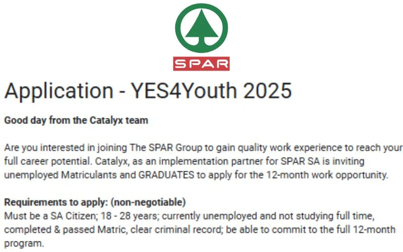 SPAR Application – YES4Youth 2025