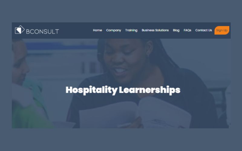 Bconsult Hospitality Learnerships 2025 online application