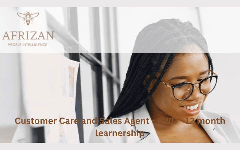 Customer Care and Sales Agent – PWD – 12 month learnership
