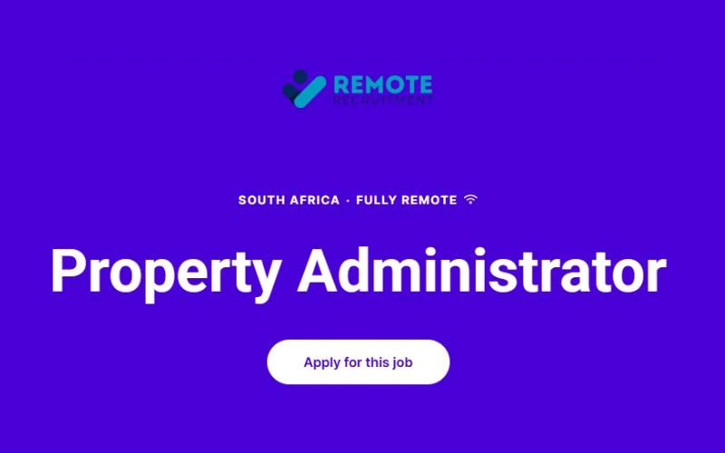 Property Administrator Remote Job