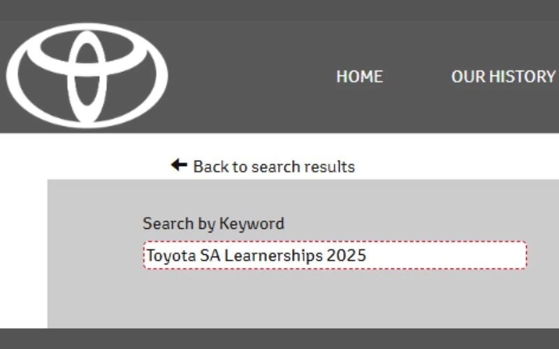 Toyota SA Learnerships 2025